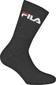 Fila Crew Tennis 3-Pack Skarpety Uni  Antracytowe, 35-38