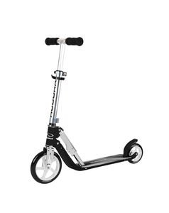 HUDORA Little BigWheel®, Scooter schwarz - Klappbar & Höhenverstellbar - Tretroller für Kinder ab 3 Jahre - bis zu 100kg - Cityroller