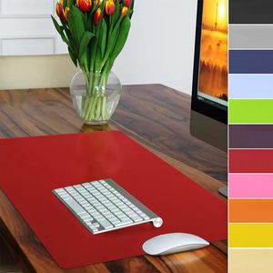 Schreibtischunterlage ideal für Büro & Zuhause Anti-Rutschbeschichtung in vielen Farben Rot