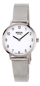 Boccia 3345-02 Damen-Armbanduhr mit Milanaiseband