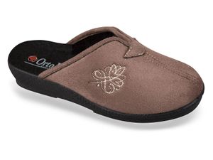 Papuče, Mjartan, – béžové, vyrobené na Slovensku, vyrobené z ovčej vlny, zips, 627-X07-PU-T44L-104 Veľkosť: 40