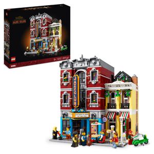 LEGO 10312 Icons Jazz Club Modellbausatz für Erwachsene mit 5 Teilen inklusive Bühne plus Band-Mini-Figuren, Modular Buildings 2023 Collection, Geschenk für Musikliebhaber