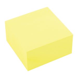 Haftnotizwürfel Super Sticky Notes |Notiz Klebezettel | Selbstklebende Haftnotizzettel in 51x51mm 400 Blatt Gelb