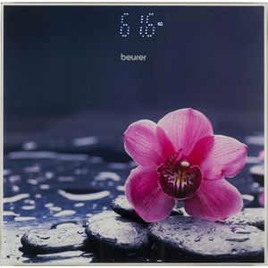 BEURER GS 215 Relax Glaswaage, Farbe:Flowers
