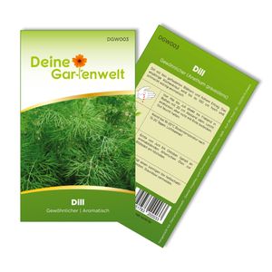 Dill Gewöhnlicher Samen - Anethum graveolens - Dillsamen - Kräutersamen - Saatgut für 150 Pflanzen