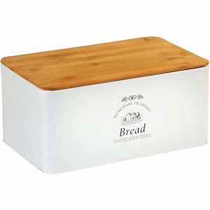 Grün Holz Brotkasten Kasten Brot Aufbewahrung Modern 16 x 26 x 30 cm Solid Small
