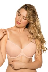 Gaia damen bügel-bh dessous unterwäsche glatt gepolstert 480 pilar , beige,95e