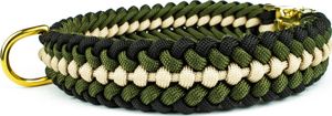 Hundehalsband Tierluxe Leo - Paracord , Schnellverschluss – Grün Schwarz Mokka / Klein Halsumfang 15-30cm / Schwarz Hundehalsband Tierluxe Leo - Paracord , Schnellverschluss – Grün Schwarz Mokka / Klein Halsumfang 15-30cm / Schwarz
