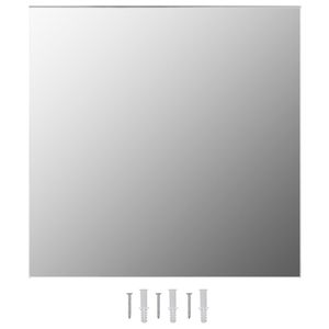 vidaXL Wandspiegel 60 x 60 cm Quadratisch Glas