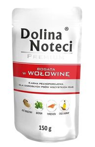 DOLINA NOTECI PREMIUM mokra karma dla psa bogata w wołowinę 150g