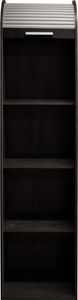 Jalousieschrank "Jalousieschrank" in schwarzstahl / weiß mit 2 Einlegeböden. Abmessungen (BxHxT) 46x192x44 cm