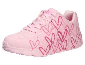 Skechers Mädchen-Sneaker-Schnürhalbschuh Skechers X JGoldcrown: Uni Lit Rosa, Farbe:rot, EU Größe:34
