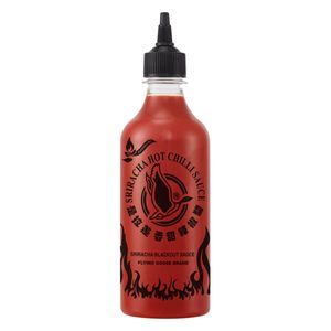 [ 455ml ] FLYING GOOSE Sriracha Hot Chilli BLACKOUT Sauce / EXTREMELY HOT Chilisauce