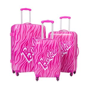 Barbie - Hartschalenkoffer mit 4 Rädern NS7548 (68 cm x 25 cm x 41 cm) (Pink)