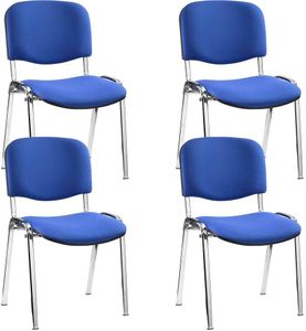 4 Nowy Styl Besucherstühle Iso ISO CR 1.3 C06 blau Stoff
