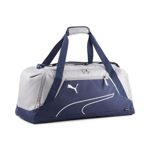 PUMA Fundamentals Sports Bag M Puma Navy - Concrete Gray