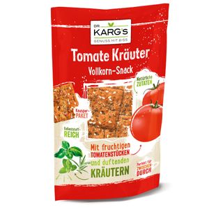 Dr. Kargs Tomate Kräuter Vollkorn Knäckebrot Snack vegetarisch 110g