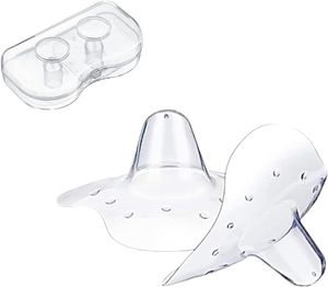 Leap Stillhütchen, Kontakthütchen, Brusthütchen für die Stillzeit von Neugeborenen – Hilfe bei Stillschwierigkeiten, flachen oder umgekehrten Brustwarzen, Kontakthütchen beim Stillen - 2 Paar
