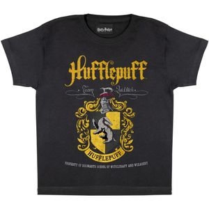 Harry Potter - Hufflepuff T-Shirt für Jungen PG774 (158) (Schwarz)