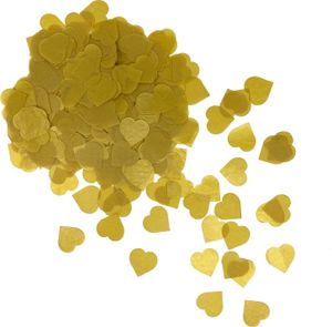 Oblique Unique Papier Herz Konfetti 1000 Stk Herzen Tischdeko Streu Deko für Valentinstag JGA Hochzeit Liebe - gold