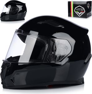 Integralhelm Mopedhelm | VITO DUOMO | Motorrad Helm Vollvisierhelm Mopedhelm ECE 22.06 | Motorradhelm Full-Face Helme | XXL (63-64cm)