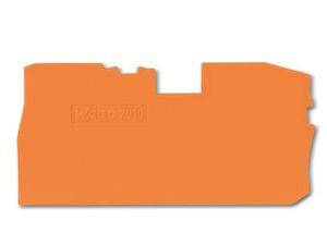 Wago Abschluss- und Zwischenplatte, 2010-7192, orange