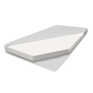 Kindermatratze für das Kinderbett - Abnehmbarer Bezug Weiß, Schaummatratze 70x140x9 cm
