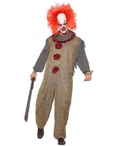 Herren Kostüm Vintage Horror Clown Halloween Gr.M