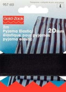 Prym 2m Pyjama Elastic Gummiband 20 mm schwarz