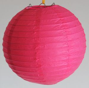 504, Lampion 1Stk.Papier pink rund ca.20 cm Ø China Lampe Laterne