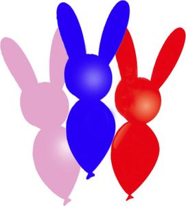 8 Bunte Tier Latexballons 30cm