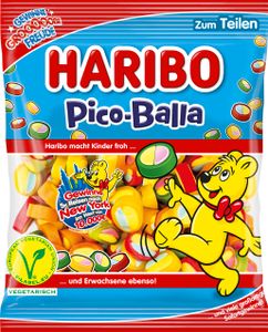 Haribo Pico Balla Fruchtgummi Stücke mit Konfektfüllung Veggie 160g