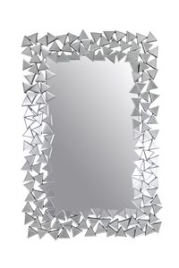 SalesFever Wandspiegel 120 cm | rechteckig | Mosaikrahmen | MDF und Spiegelglas| B 82 x T 1,9 x H 120 cm | verspiegelt
