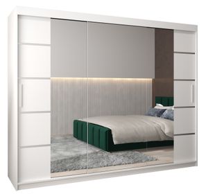 Kleiderschrank, Schiebetürenschrank Schlafzimmer, Schrank mit Spiegel VERONA 4 250 cm