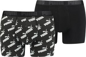 PUMA MEN AOP BOXER 2P černá M