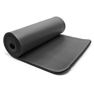 Wiltec Isomatte schwarz 185x80x1,5cm Schlafmatte für Camping und Festivals, extradicke Isoliermatte Camping rutschfeste Outdoor Isomatte zum Zelten