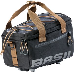 Basil 17761 Gepäckträgertasche Mik Miles black slate,wasserdicht, 7 Ltr., schwarz