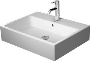 Duravit Waschtisch VERO AIR ohne Überlauf, mit Hahnlochbank, 600 x 470 mm ohne Hahnloch weiß