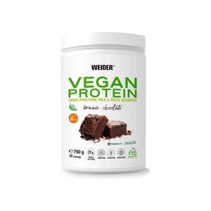 Weider Vegan Protein 750 g Schokoladen-Brownie / Veganes / Pflanzliches Protein / Leckeres pflanzliches Protein mit Erbsenisolat, Reisprotein und Pflanzenextrakten