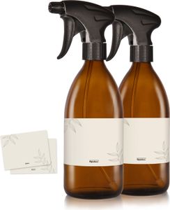2 Stück Leere Aluminium-Sprühflaschen 250 Ml – Mit Zerstäuber Für Parfüm, Grüne Seife, Blumenwasser & Tattoo-Pflege