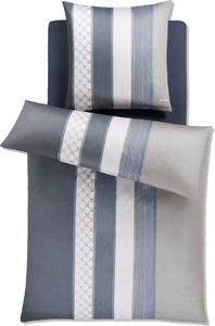 JOOP! Bettwäsche Cornflower Stripes głęboki węgiel 80/80 135/200 cm