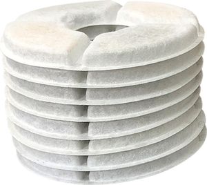 8 PIECES filtr fontannowy dla kota filtr z żywicy z węglem aktywnym okrągły dozownik wody dla zwierząt domowych
