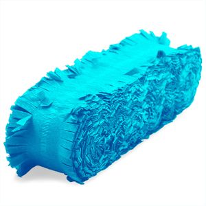 Kreppgirlande blau für feierliche Raumdeko, 24 m lang, Papier, 1 Stück