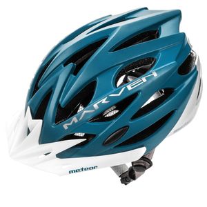 meteor Marven I Fahrradhelm Herren Damen Kinder-Helm MTB rollerhelm L 58-61 cm marineblau