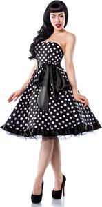 Rockabilly-Kleid - Grösse: XL - Farbe: schwarz/weiß/rot