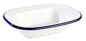 APS Schale ENAMELWARE 40668 aus emailliertem Stahlblech, Kapazität: 200 ml, BxTxH: 16 x 12 x 3,5 cm