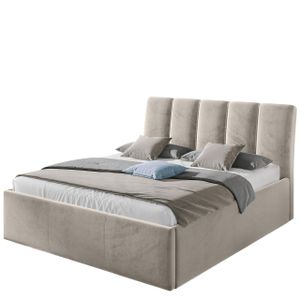 MIRJAN24 Bett Sensi, Stilvoll Ehebett mit Bettkasten, Schlafzimmer Doppelbett, Polsterbett (Fresh 01, Größe: 140x200 cm)