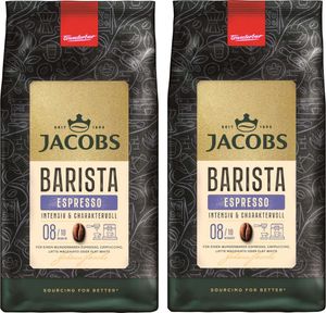 JACOBS Kaffeebohnen Barista Editions Espresso Espressobohnen 2x 1 kg Ganze Bohne