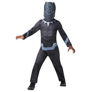 Black Panther - Kostüm - Jungen BN5135 (S) (Schwarz/Grau)