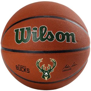 Wilson Team Alliance Milwaukee Bucks Ball WTB3100XBMIL, Basketballbälle, Unisex, Braun, Größe: 7